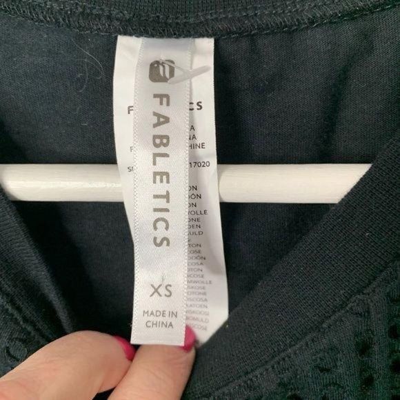 Fabletics Black Eyelet Dress - Picture 2 of 3